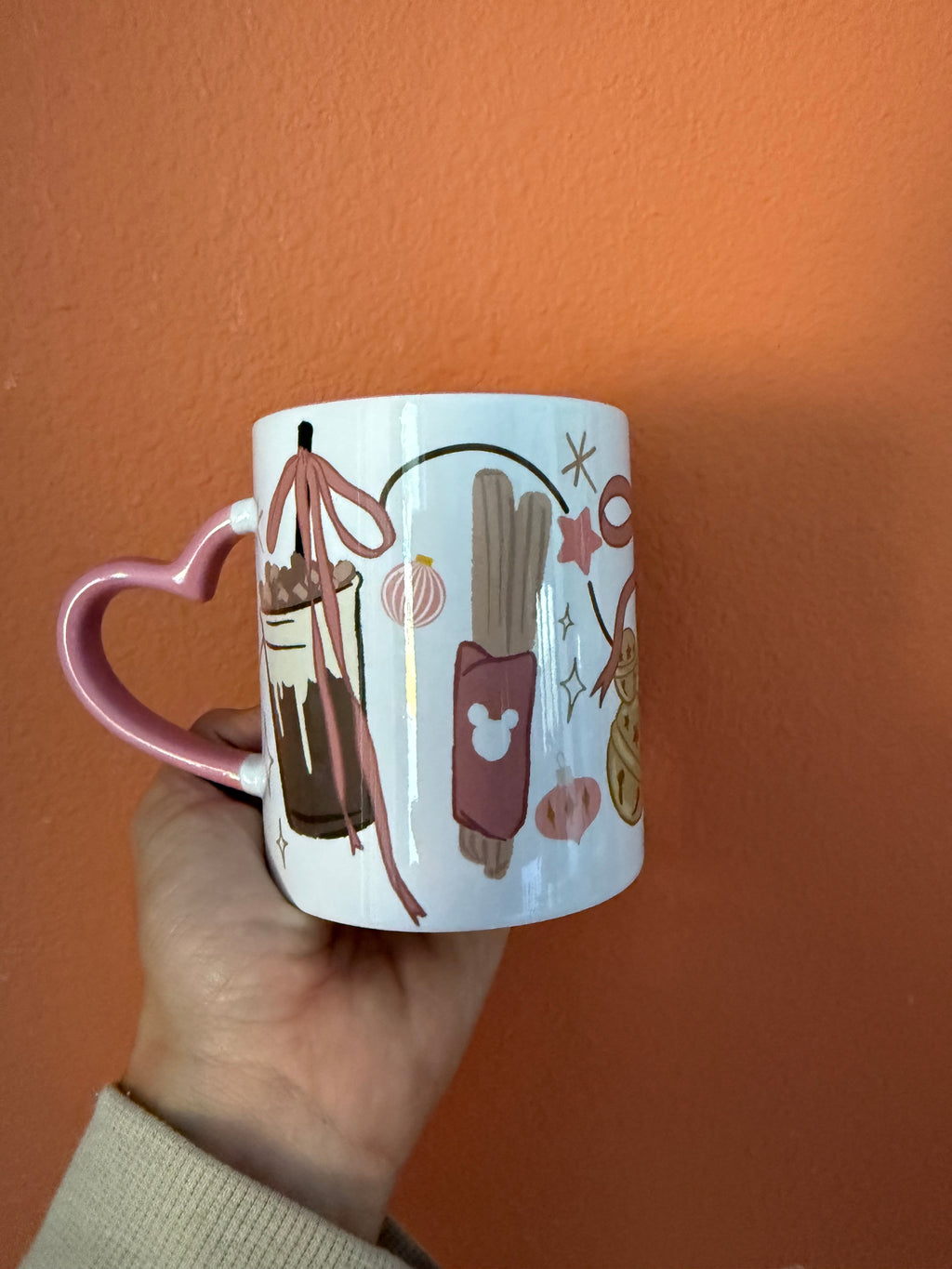 Heart-Shaped Ceramic Mug