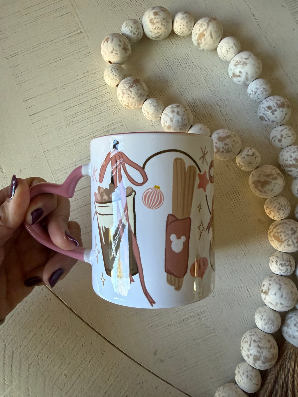 Heart-Shaped Ceramic Mug