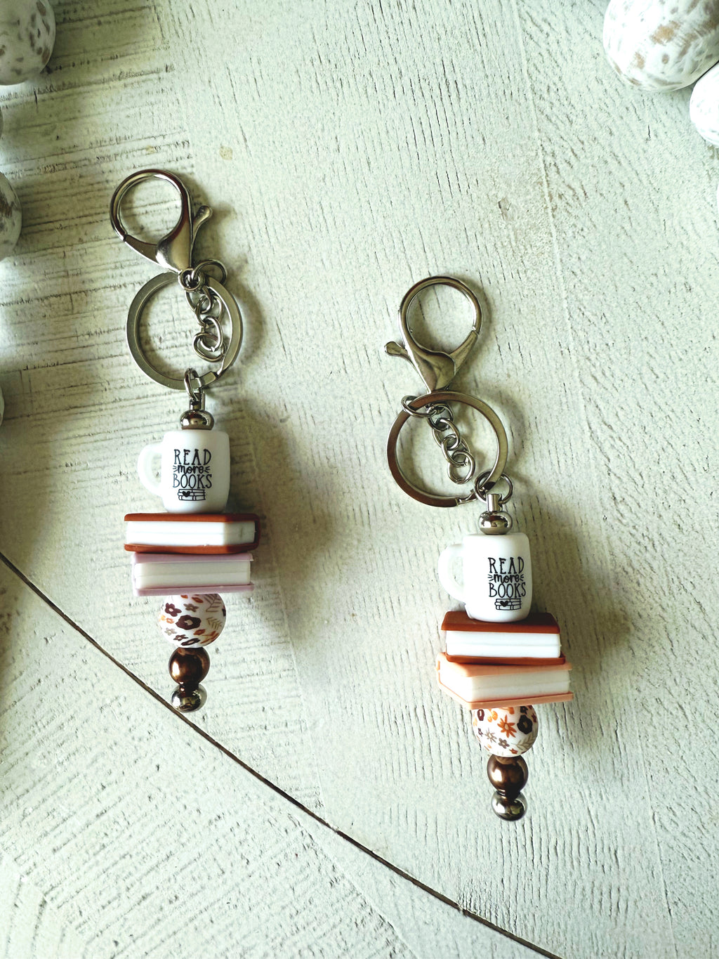 Bookish Keychain Charm