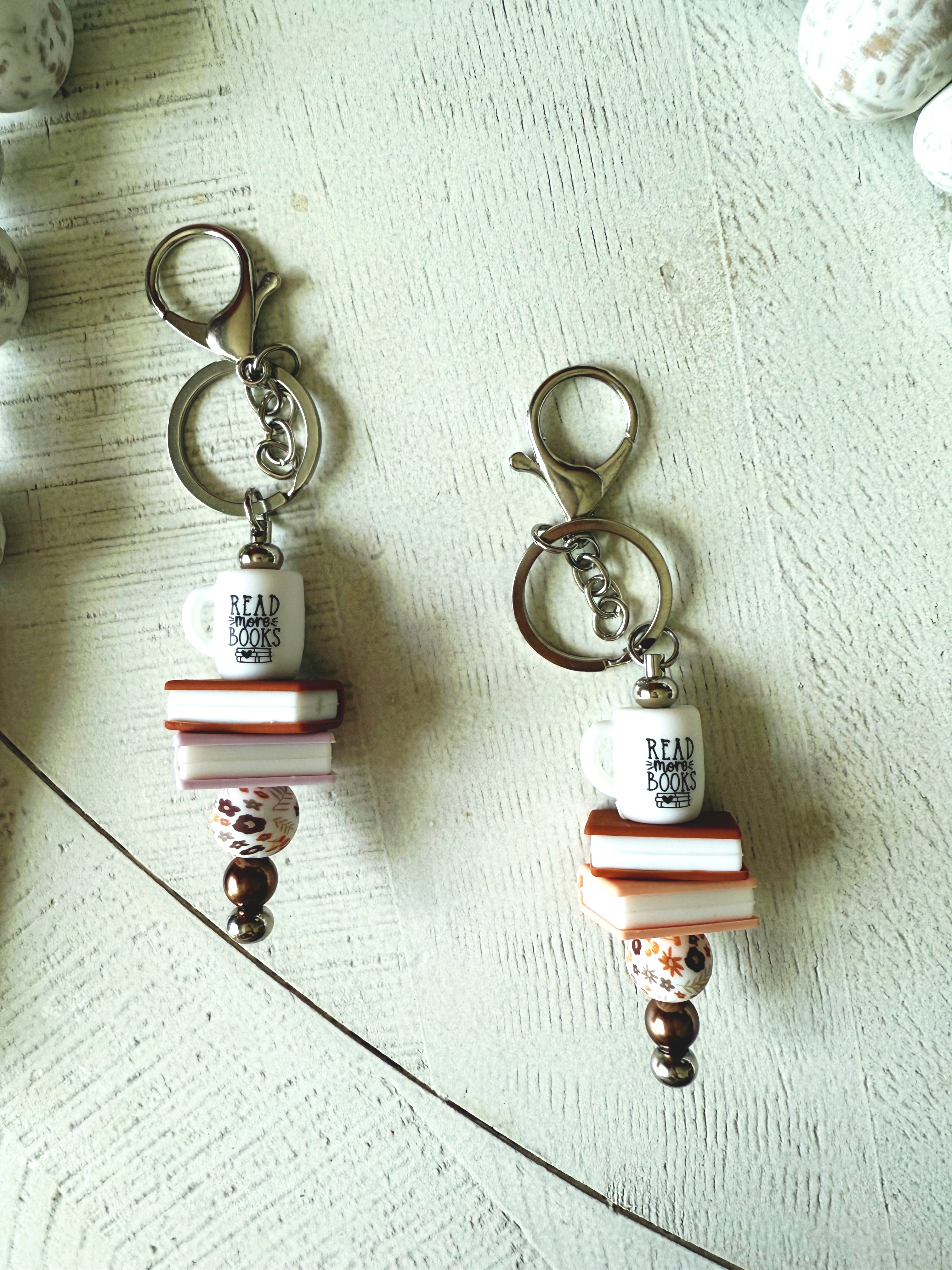 Bookish Keychain Charm