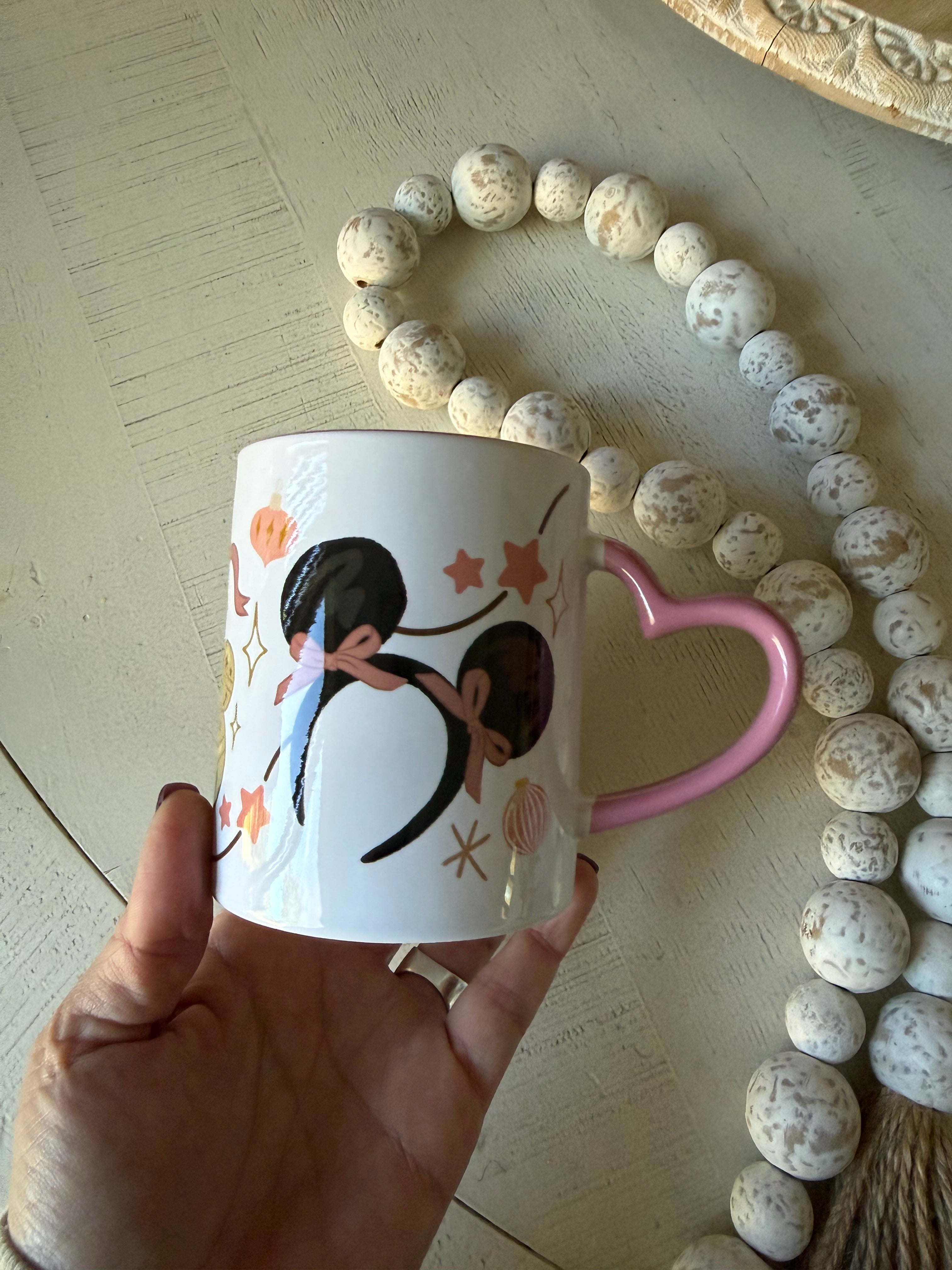 Heart-Shaped Ceramic Mug
