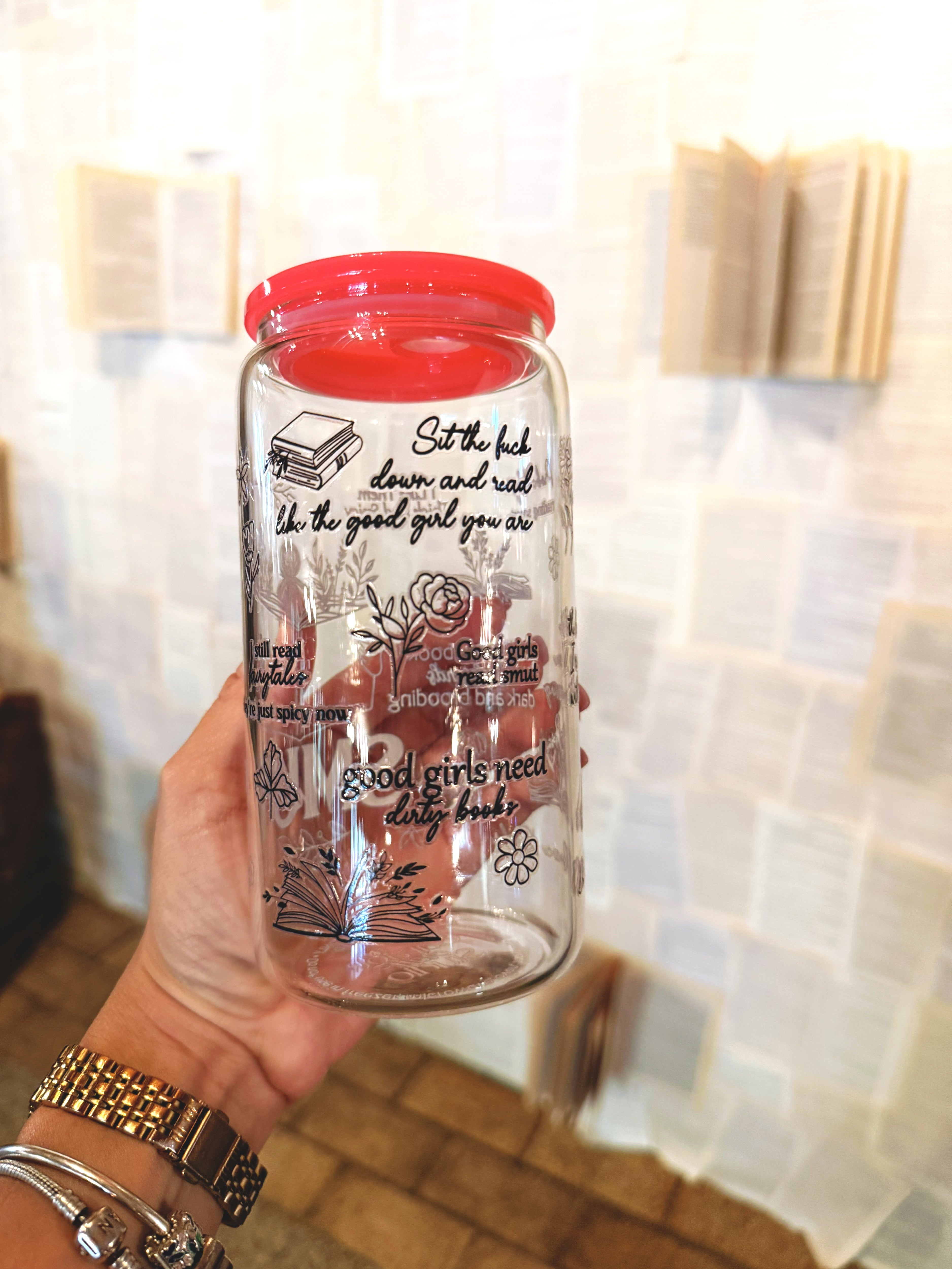 SMUT Glass Cup 16oz