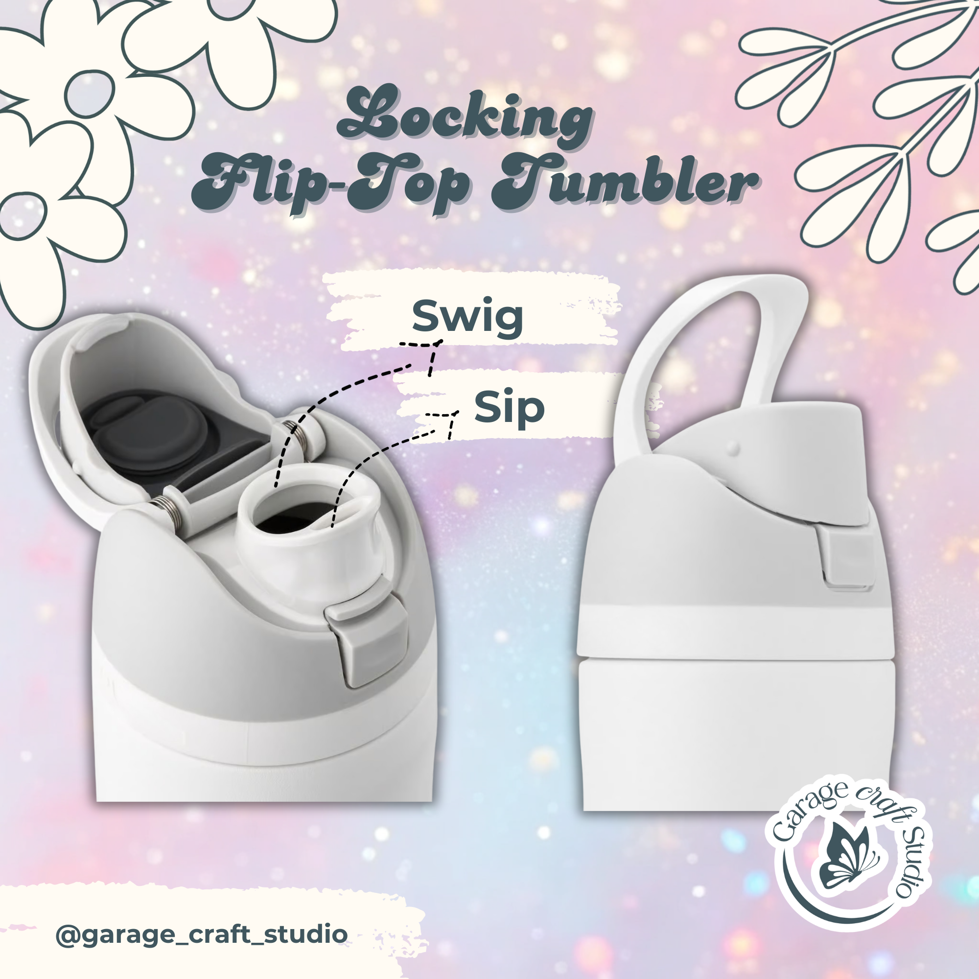 K Pop Tumbler 24oz Flip Top Leakproof Reusable Water Bottle Personalized Everyday Cup Trendy Teen Gift Drinkware