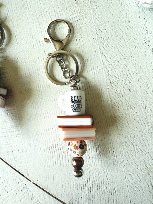 Bookish Keychain Charm