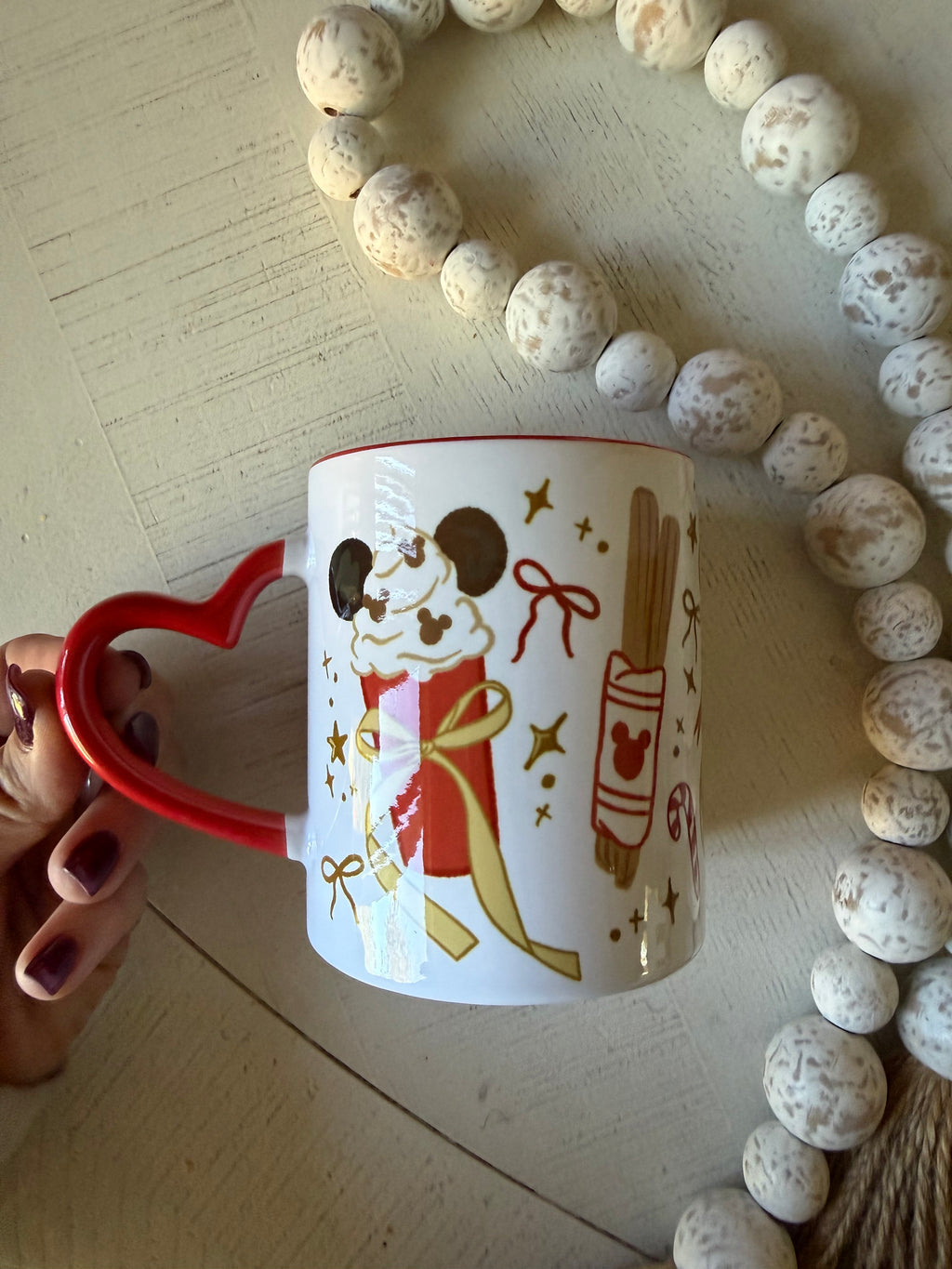 Heart-Shaped Ceramic Mug