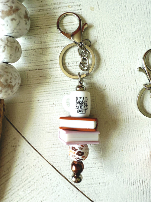 Bookish Keychain Charm