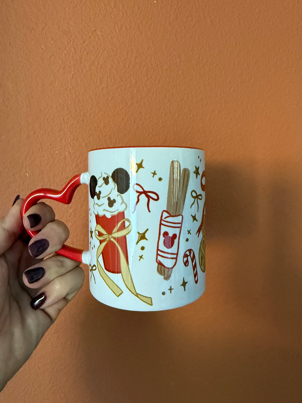 Heart-Shaped Ceramic Mug