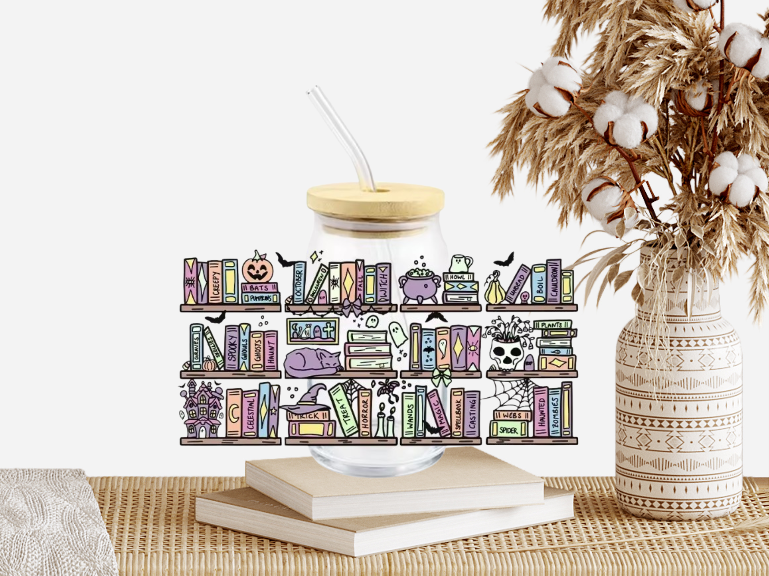 Spooky Bookish Cups