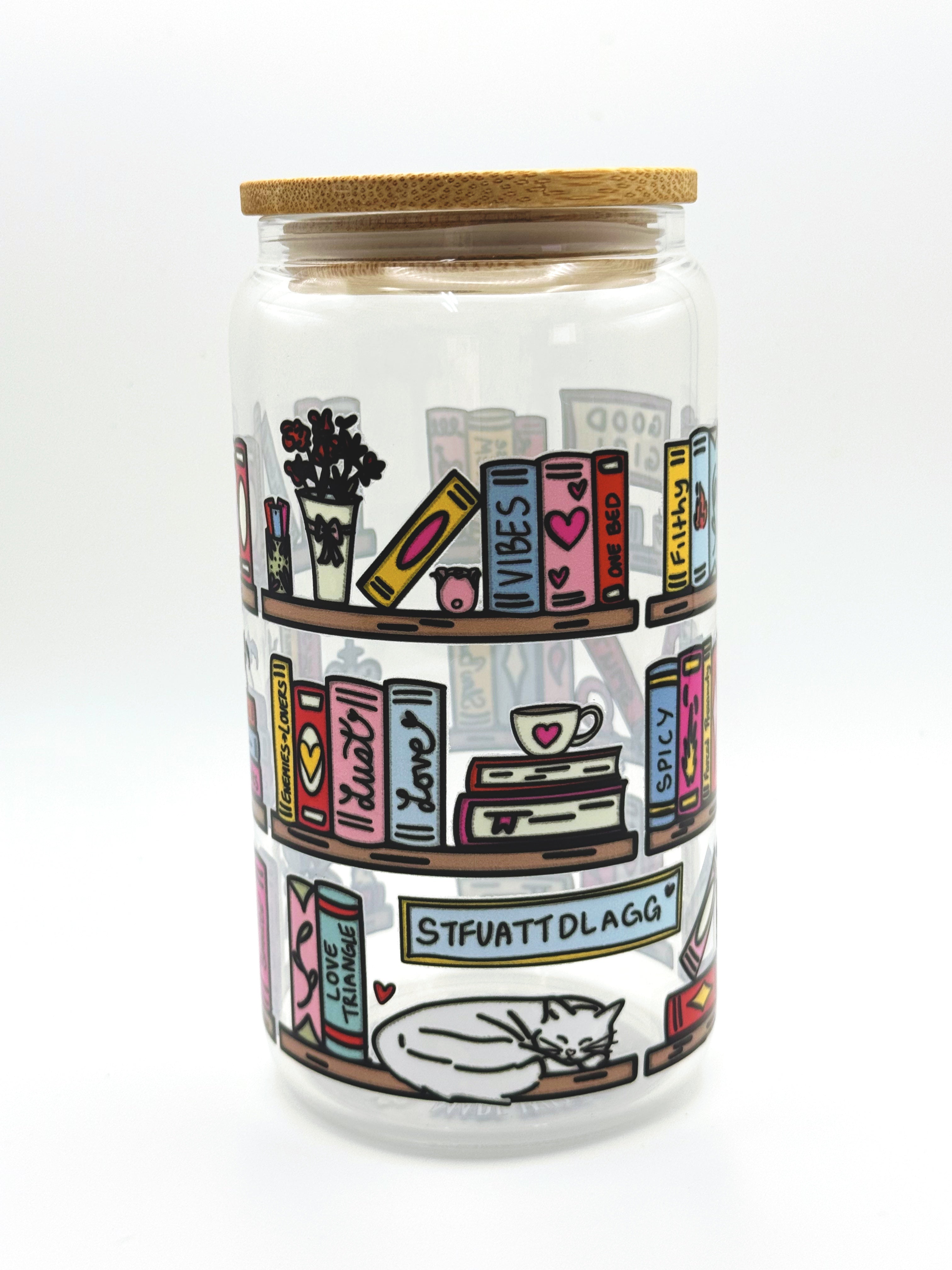 Dark Novel Bookshelf Cup