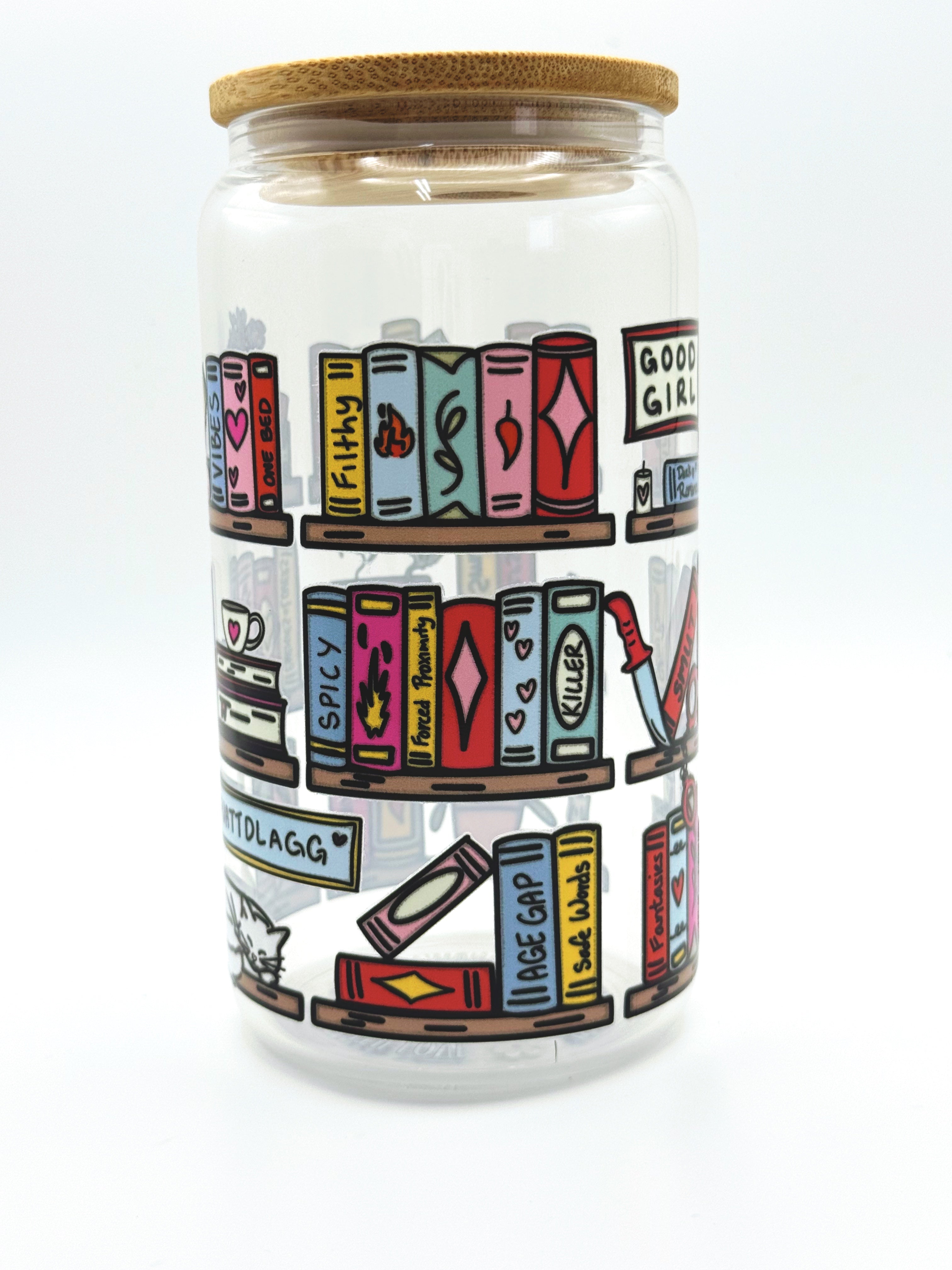 Dark Novel Bookshelf Cup