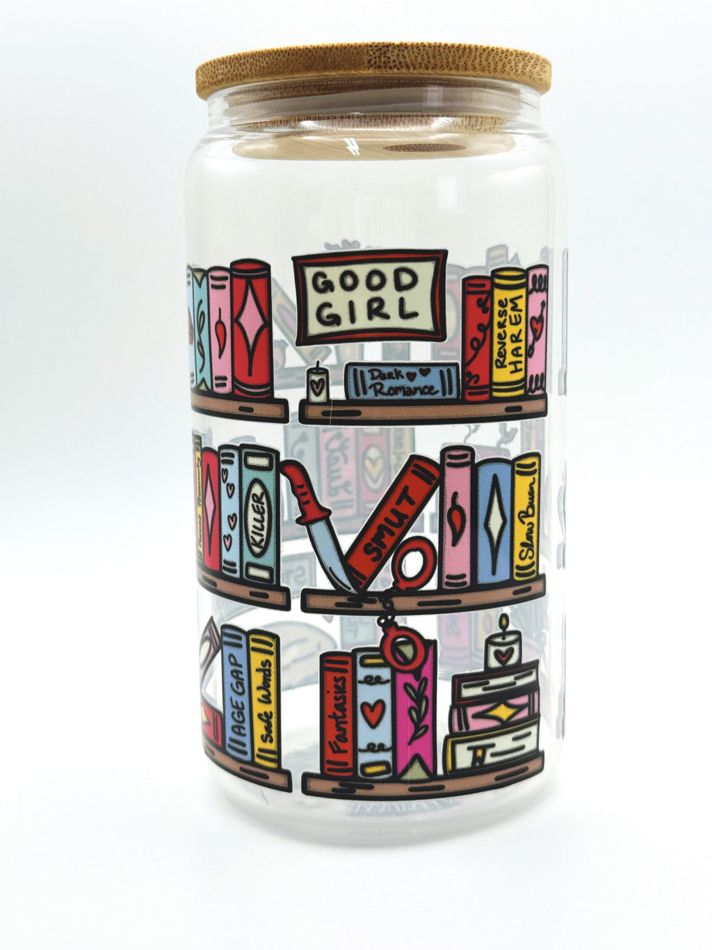 Dark Novel Bookshelf Cup