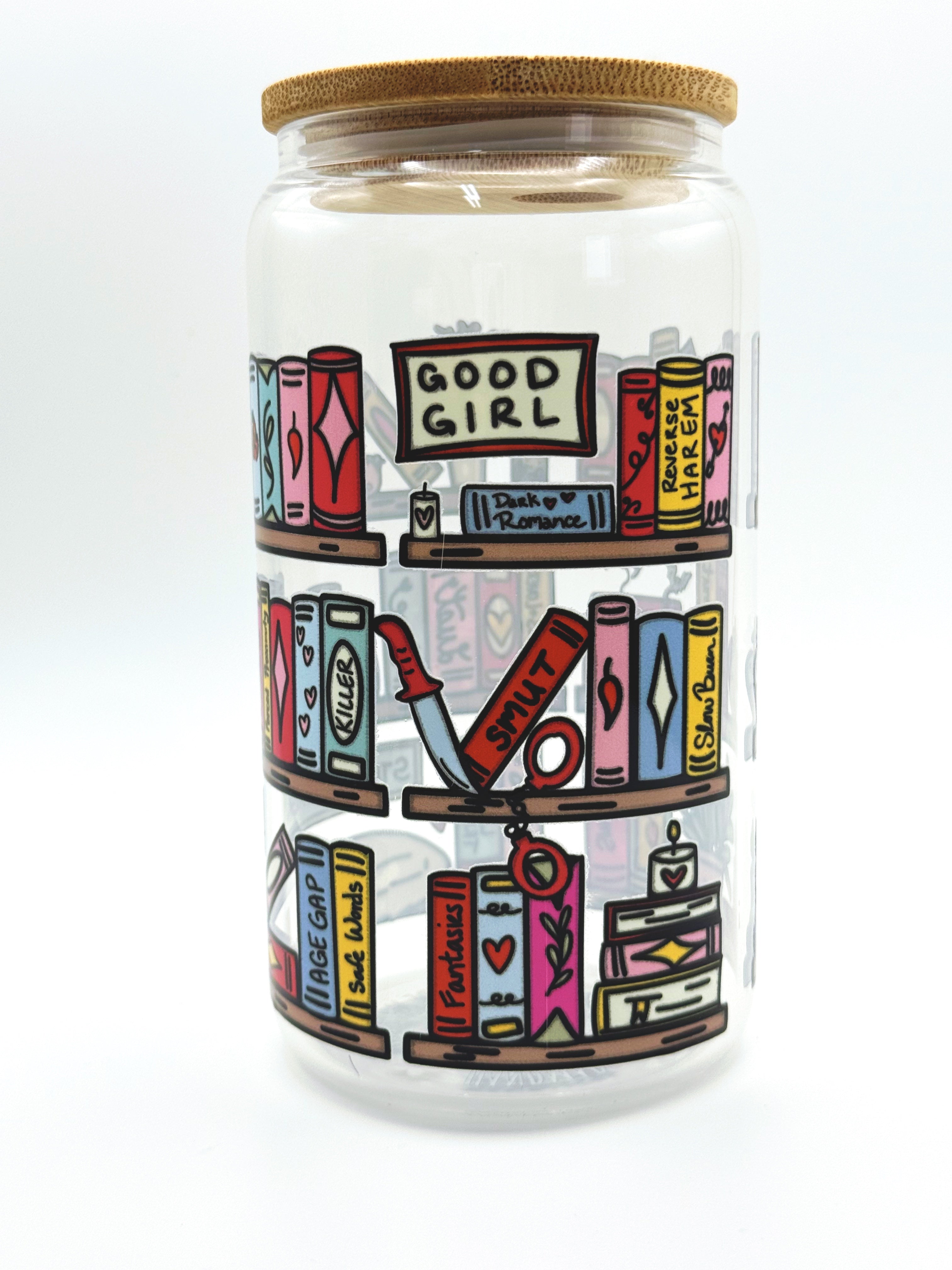 Dark Novel Bookshelf Cup