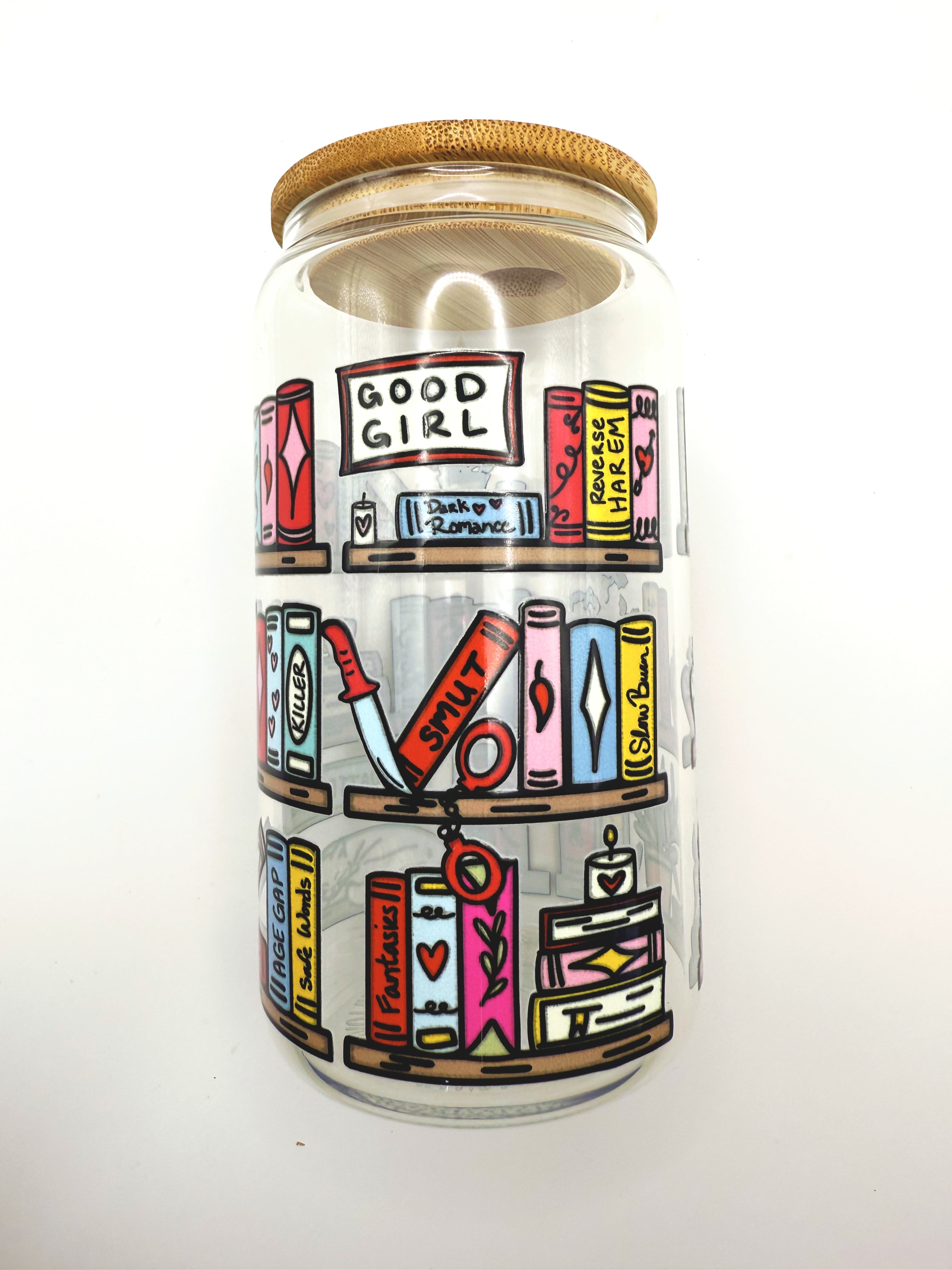 Dark Novel Bookshelf Cup