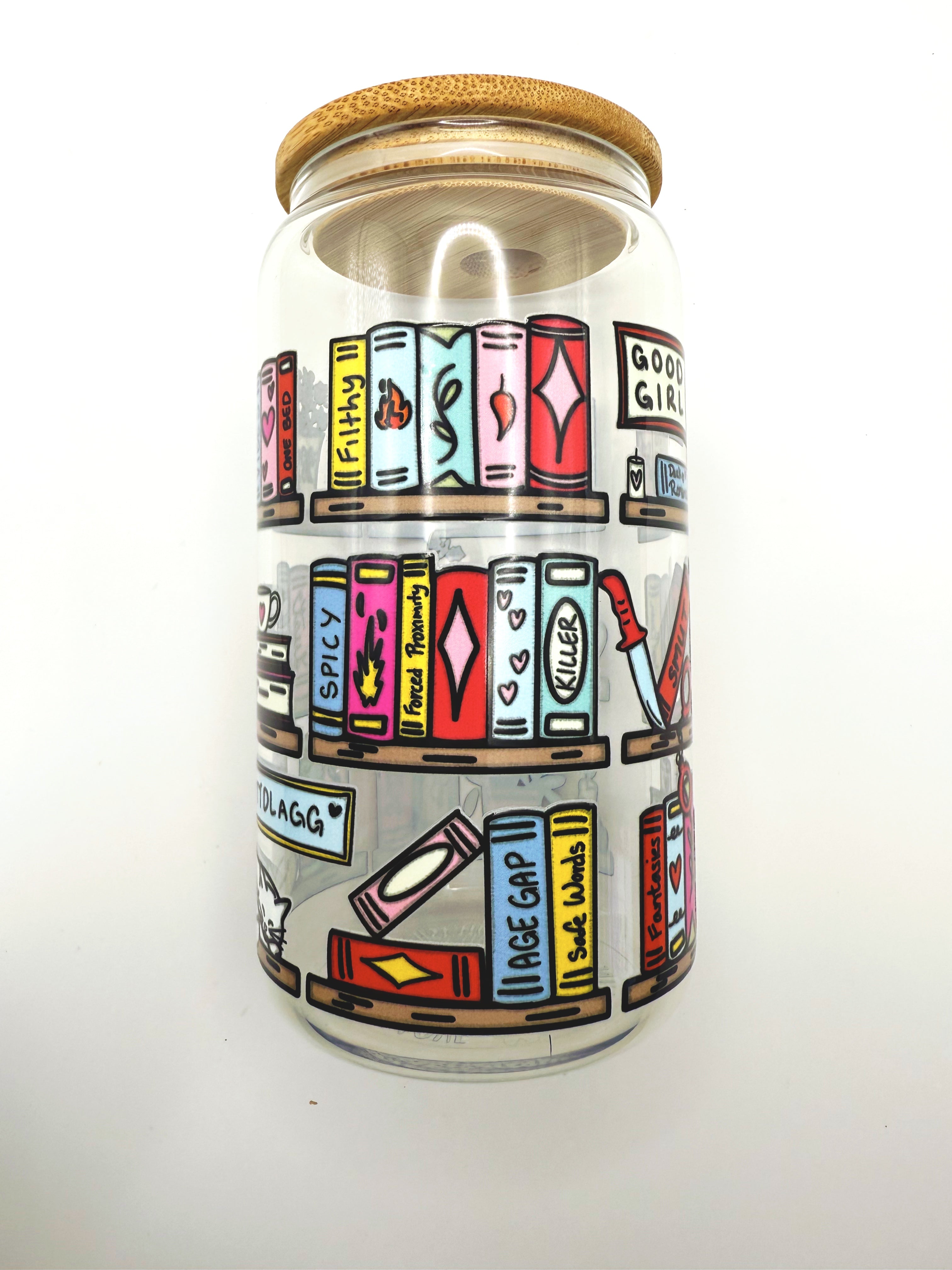 Dark Novel Bookshelf Cup