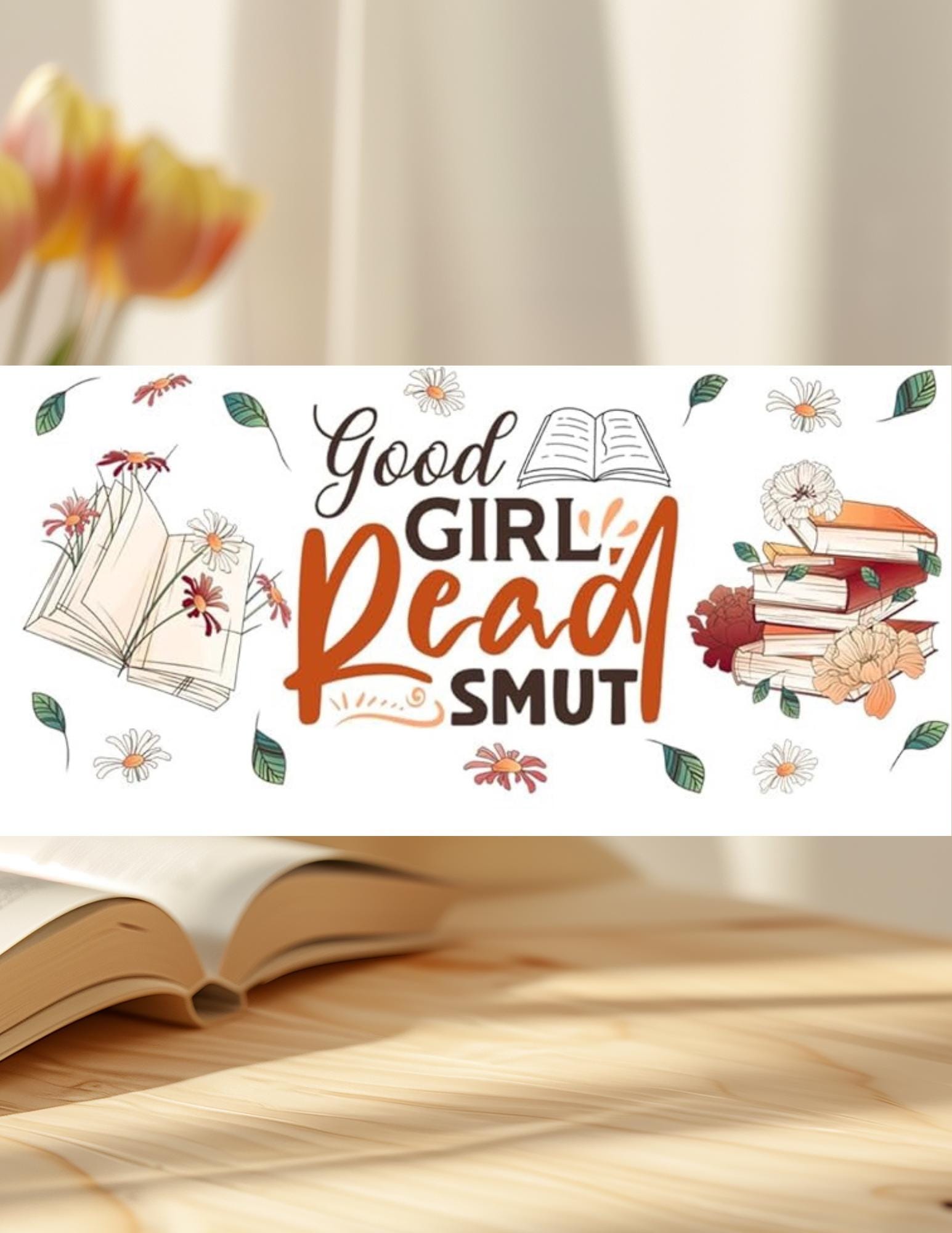 Smutty Book Ice Coffee Glass Cup