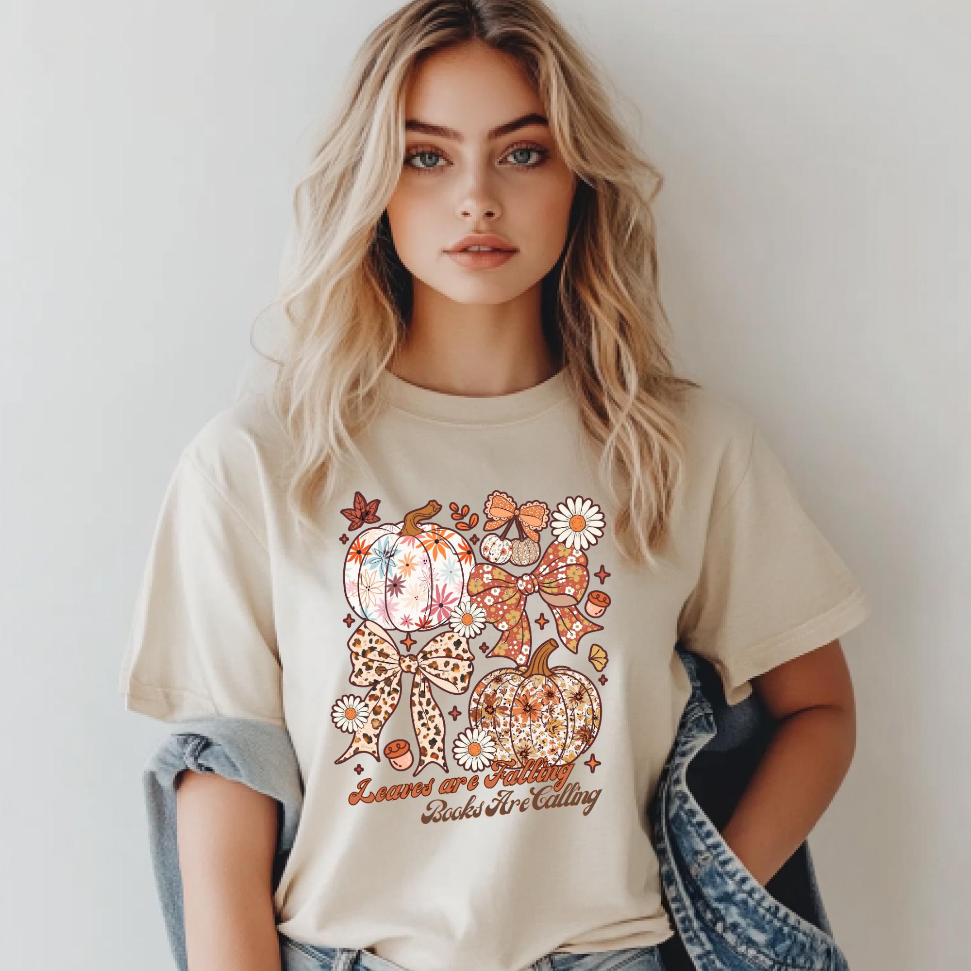 Bookish Shirt Fall Cute Book Lover Fall Shirt Autumn Reading TShirt Cozy Bookish T-Shirt Bookish Fall Tee Bookish Thanksgiving Tee Book Club