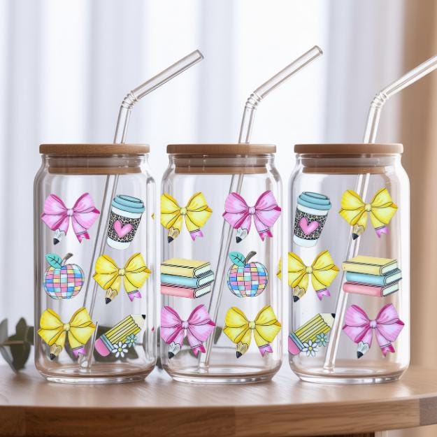 Teacher Glass Iced Coffee Cup