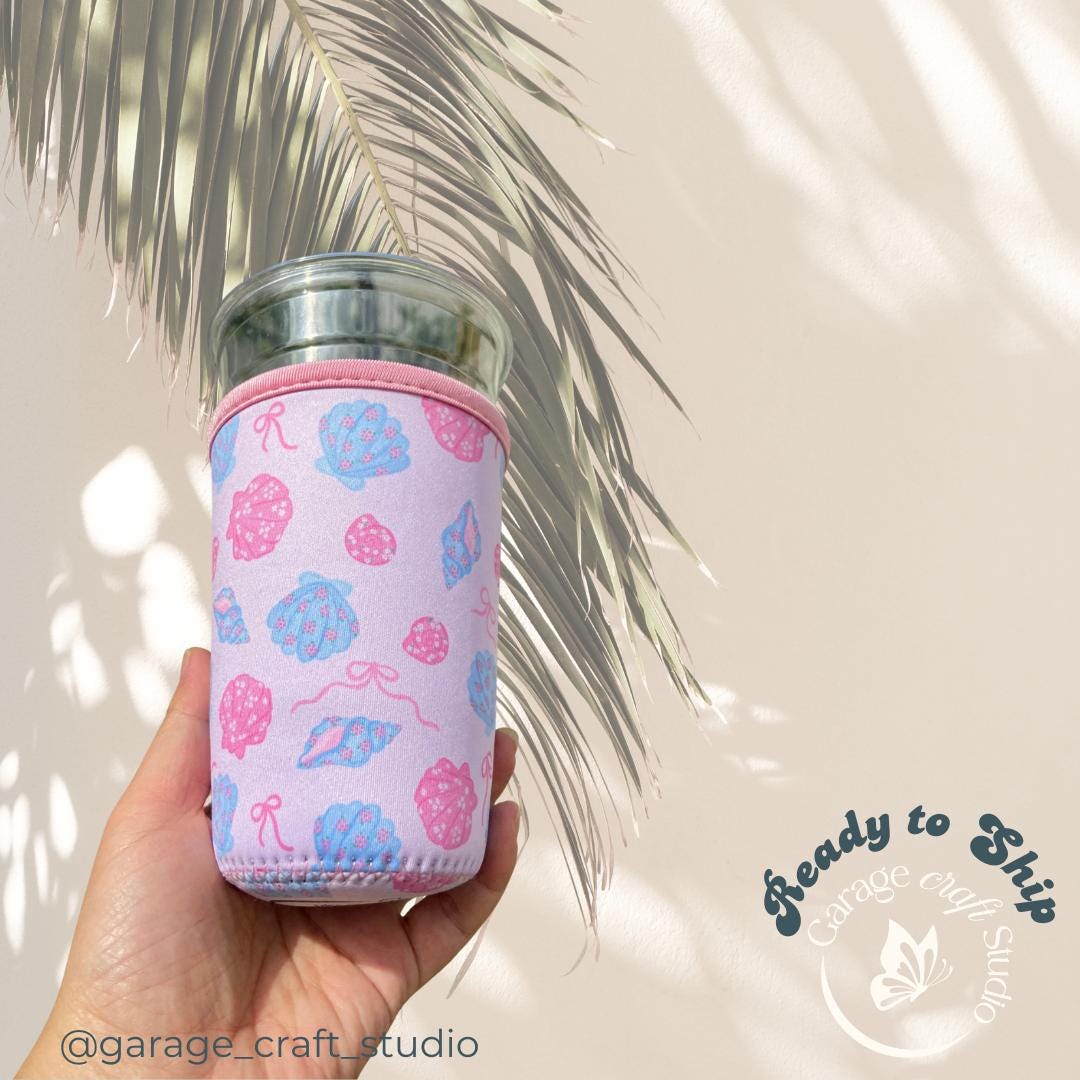 Magical Cup Sleeve Iced Coffee Drink Sleeve Reusable Insulated Cup Holder Park Day Drink Around the World Beer Coozies