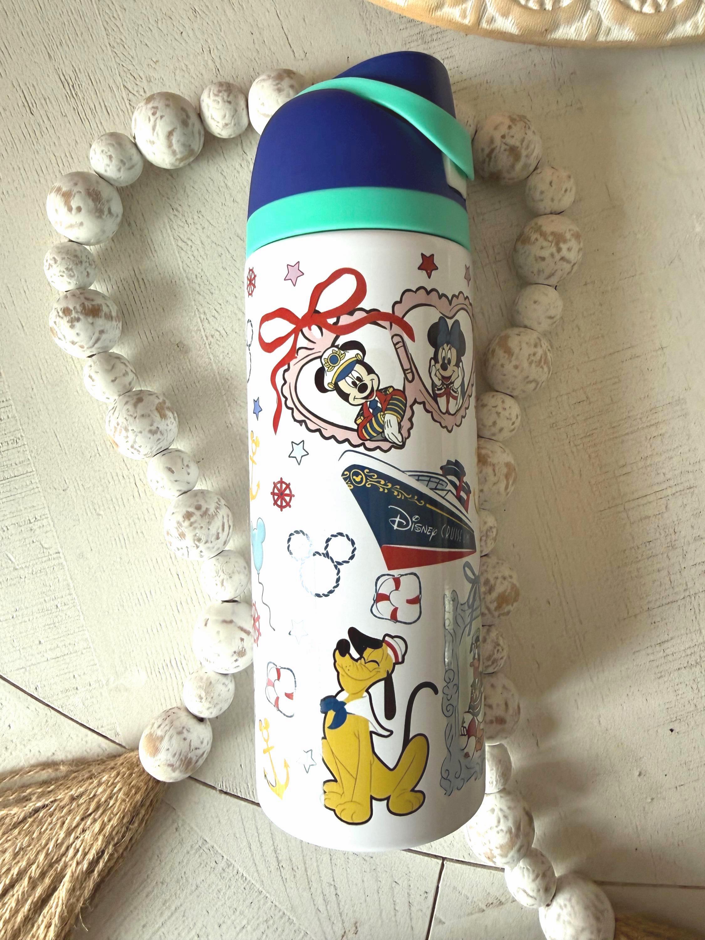 Personalized Cruise Tumbler 24oz Flip Top Leakproof Reusable Water Bottle Cruise Tumbler Vacation Gift Drinkware