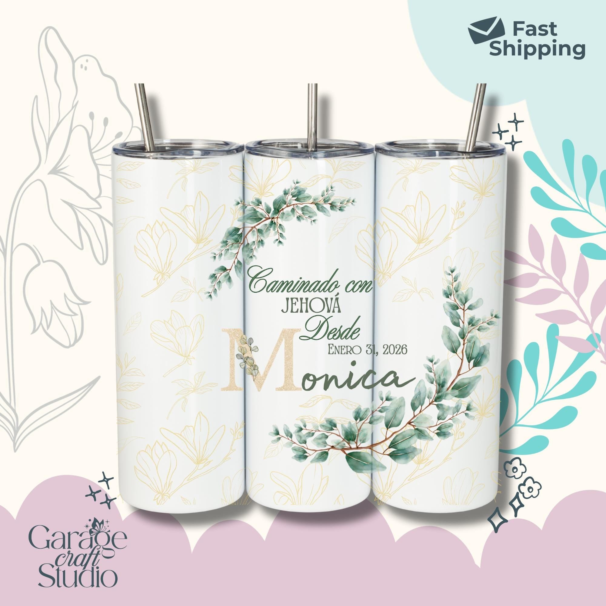 Baptism Best Life Ever Personalized 20oz Tumbler Insulated Travel Mug Stainless Steel Cup JW Gift Jehovah Skinny Tumbler