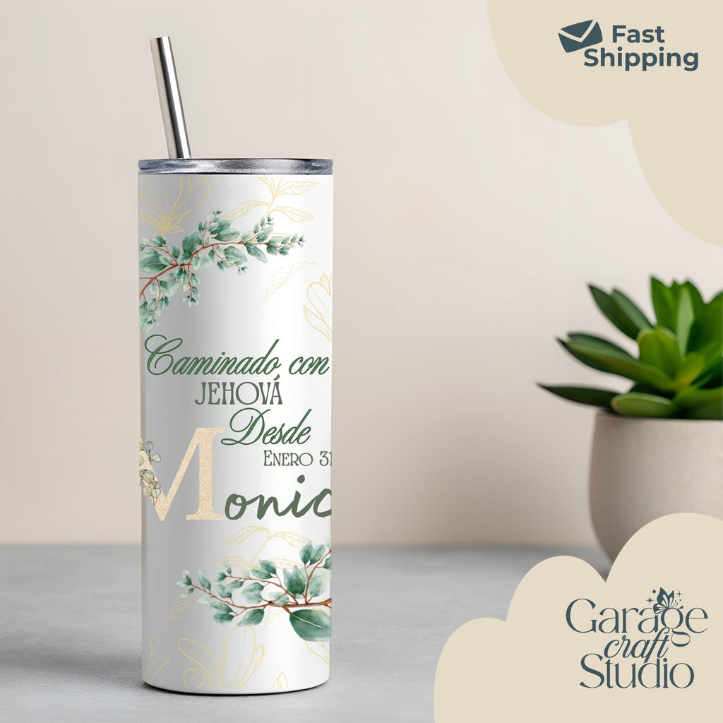 Baptism Best Life Ever Personalized 20oz Tumbler Insulated Travel Mug Stainless Steel Cup JW Gift Jehovah Skinny Tumbler