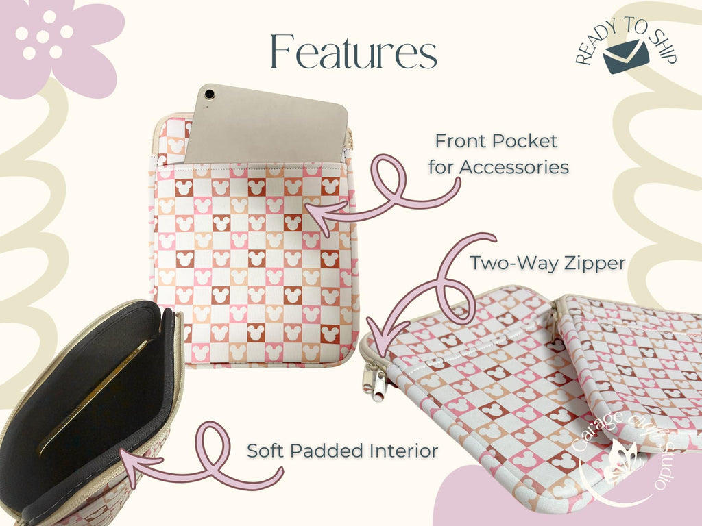 E-Reader Zip up Book Sleeve